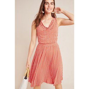 Maeve Orange Daisy Brianne Cowl Neck Dress